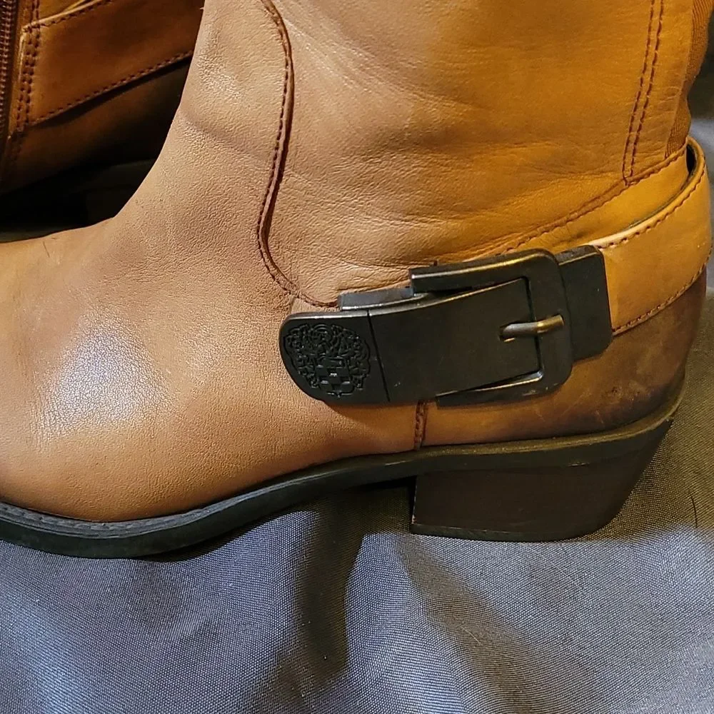 Vince Camuto Bedina Leather Two Toned tall Riding Boot Size 5.5